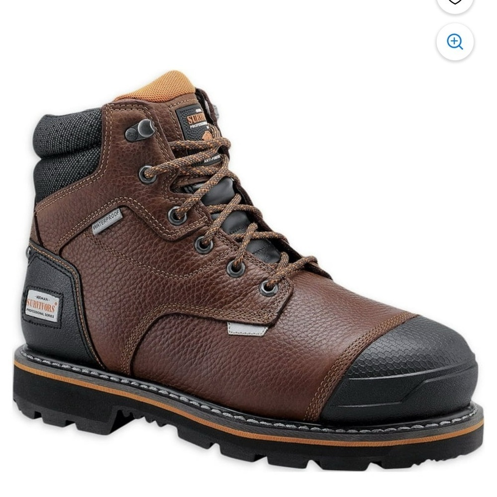 New boots  HERMAN SURVIVORS PROFESSIONAL MENS shoveler water proof sz 7.5